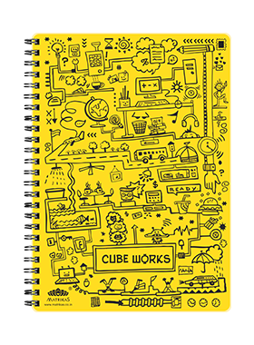 CUBEWORKS- RING-BOOK- YELLOW